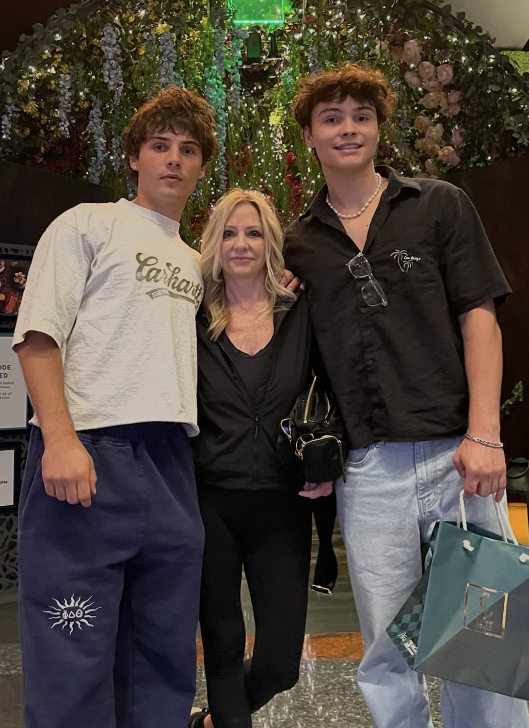 Jennifer with her twin sons today
